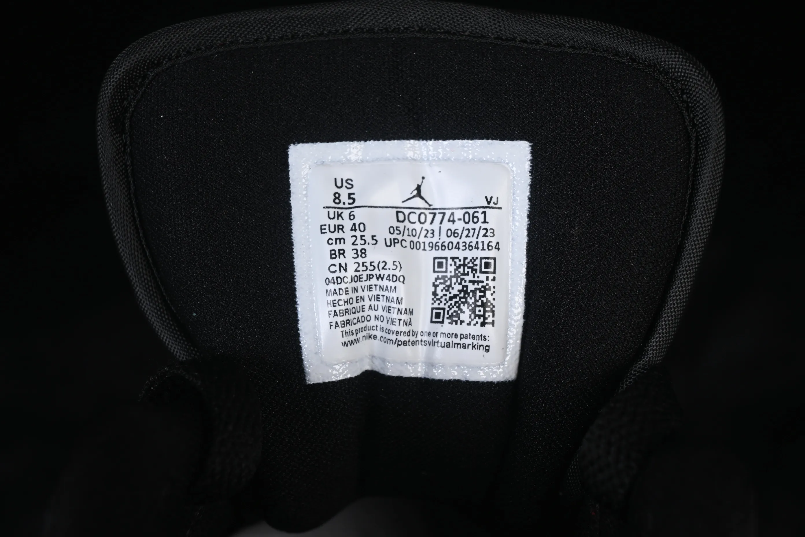 All categories Air Jordan Jordan series basketball shoes Air Jordan 1 Low Air Jordan 1 Low "Black And Red" AJ1 Joe 1 black and red low-top basketball shoes DC0774-061